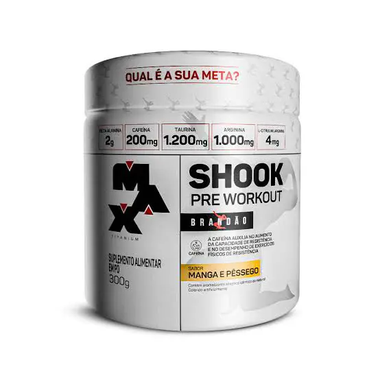 SHOOK PRÉ WORKOUT LINHA RAFAEL BRANDÃO MAX TITANIUM-300g