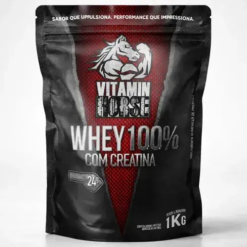 WHEY 100% + CREATINA 1KG VITAMIN HORSE